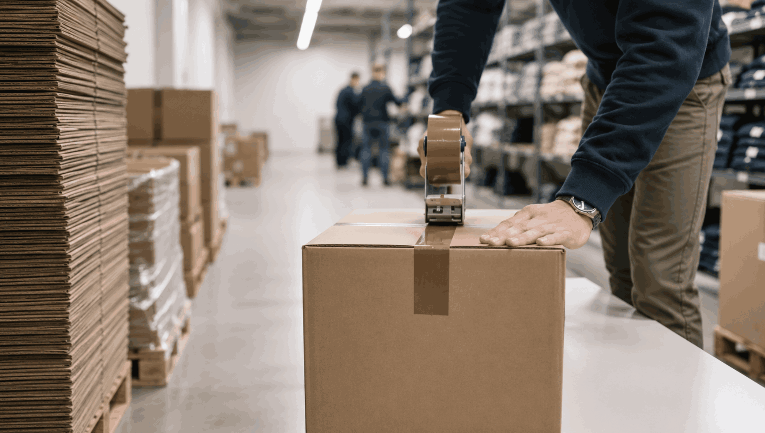 Packaging logistics and export support for garment production in Portugal